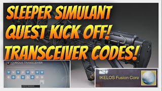 Destiny Sleeper Simulant Quest Start Curious Transceiver Codes How to get the Sleeper Simulant [upl. by Samalla]