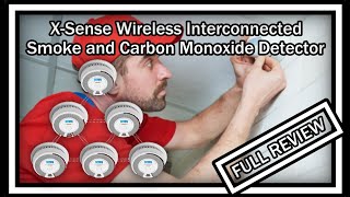 XSense Wireless Interconnected Combination Smoke and Carbon Monoxide Detector SC07W FULL REVIEW [upl. by Eitsym622]