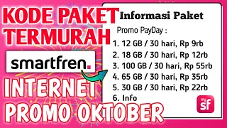 🟢 PAKET INTERNET MURAH SMARTFREN TERBARU 2024  KODE DIAL SMARTFREN MURAH OKTOBER 2024 [upl. by Annodas]