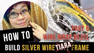 How to Make Silver Wire Cuff Frame for Cabochon  Wire Netted Bezel  Part 6 [upl. by Gilbye644]