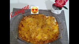 الازانيا المحبوبة باللحمة المفرومة  بطريقة جد سهلة Recette de Lasagne facile [upl. by Annenn671]