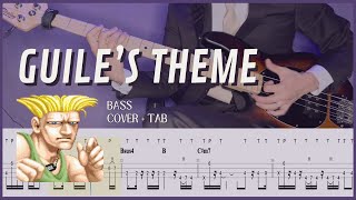 Guiles Theme  ガイルのテーマ  Super Street Fighter II Bass Cover with Tab [upl. by Undis]