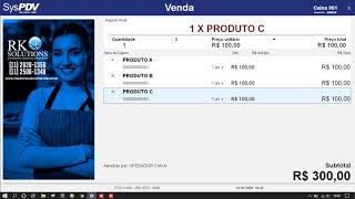 SysPDV  Tutorial de operações básicas de PDV frente de caixa [upl. by Nalani165]