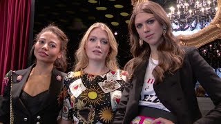 Kitty Spencer  Idina Moncreiffe Mauro Icardi and more front row for the Dolce amp Gabbana Show [upl. by Aninahs]