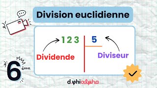 Division euclidienne 6ème [upl. by Koffler]