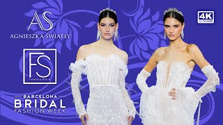 Agnieszka Swiatly Bridal s2024 Barcelona Bridal Fashion Week 4K Evelyn Yañez Souza FASHION STYLE TV [upl. by Per]