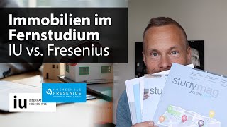 Fernstudium Immobilien IU vs Hochschule Fresenius – Immobilienmanagement Bachelor online [upl. by Karwan]