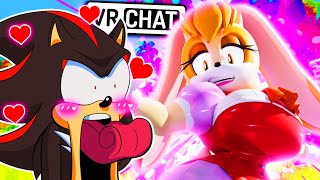 SHADOW FLIRTS WITH VANILLA THE RABBIT VR Chat [upl. by Imeon139]