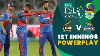 1st Innings Powerplay  Peshawar Zalmi vs Karachi Kings  Match 17  HBL PSL 8  MI2T [upl. by Nathanson]