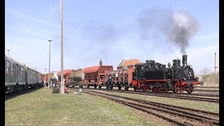 Eisenbahnfest in Staßfurt mt 91 134 und 03 1010 [upl. by Notsyrb]