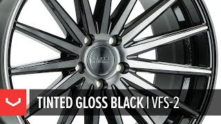 Vossen VFS2 Wheel  Tinted Gloss Black  AllNew Transparent Finish [upl. by Dnyletak618]