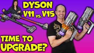 Dyson V15 Detect vs Dyson V11 Animal   Review amp Demo [upl. by Claudetta]