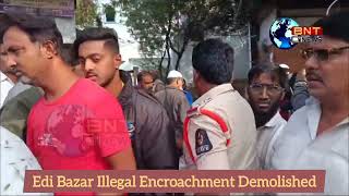 edi bazar anmol hotel Edi Bazar Illegal Encroachment Demolished [upl. by Laurette994]