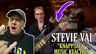 ONE HANDED Steve Vai Reaction  KNAPPSACK  FIRST TIME REACTION TO [upl. by Akired]