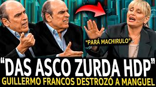 ¡GUILLERMO FRANCOS DEJÓ LLORANDO la ZURDA de MANGUEL en VIVO y BANCÓ a MILEI [upl. by Iat]