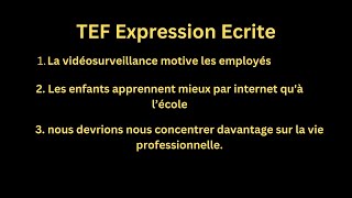 TEF Expression Ecrite section b lettre au redacteur 3 frenchlanguage tefcanada learnfrench [upl. by Yoccm]