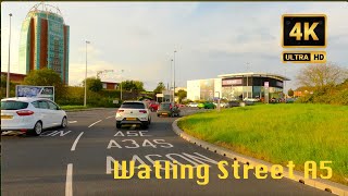 Driving on A5 Watling Street amp A38 East in 4K [upl. by Ociral]