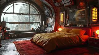 Bedroom From Steampunk World SciFi Ambiance for Sleep Study Relaxation [upl. by Shannah940]