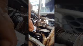 valve clearance adjustment car mechanic [upl. by Aiem]