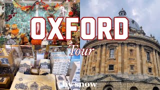 18 oxford tour covered market bodleian library blackwells bookshop city centre🦉vlogby snow [upl. by Latty]