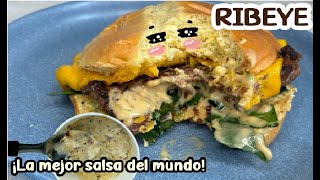 Sándwich Gourmet de Ribeye Fácil y delicioso [upl. by Haydon552]