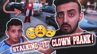 CREEPY STALKING CLOWN PRANK IT 2017 [upl. by Medea]