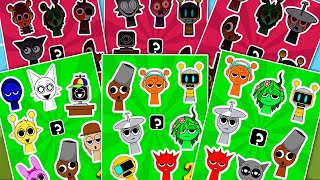 SPRUNKI💥 Paper DIY Sticker book 💥 [upl. by Mauricio]