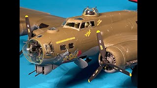 Detailing amp Building the Revell Monogram 148 scale B17G part1  The Wings [upl. by Nnyletak]