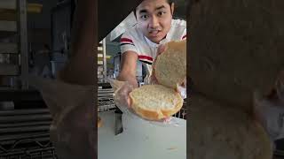 Crossaint cutting 42 food crosscutting bread crosscut sandwich [upl. by Nitza460]