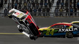 2022 Harrison Burton Flip At Daytona  BeamNG Recreation [upl. by Lian]