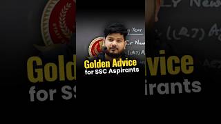 Golden Advice for SSC Aspirants 💯🔥ssccglmaths ssccgl motivation [upl. by Bixler]