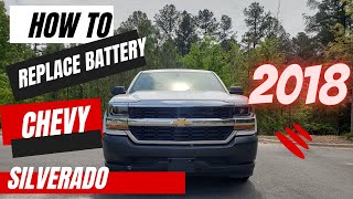 How To Replace Battery On 2018 Chevy Silverado 1500 [upl. by Emeric]