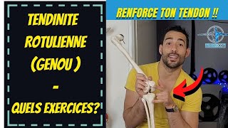 Tendinite du genou rotulien  exercices  ne pas laisser au repos [upl. by Oiralednac100]