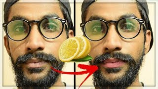 How To Get Rid Of Dark Black lips at Home  Remove Cigarette Stains  TheRealMenShow★ [upl. by Boyse20]