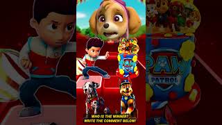 Ryder vs Paw Patrol Cake vs Real Marshall vs Real Chase pawpatrol tileshop shorts [upl. by Esyak]