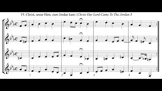 BachMaslanka 1920 Christ unser Herr zum Jordan kam 1 amp 2 Clarinet Quartet [upl. by Ennayt363]