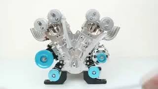 Teching V8 Mechanical Metal Assembly DIY Car Engine Model Kit [upl. by Trenna]