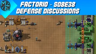 Factorio  S08E38  Defense Discussions [upl. by Amil]