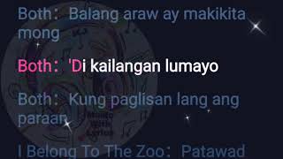 Patawad Paalam  Moira Dela Torre Ft I Belong to the Zoo  Karaoke Version [upl. by Bram]