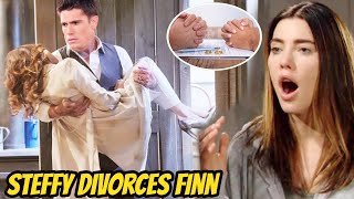 Steffy gets divorced after finding out Finn slept with Ivy Carters plan works [upl. by Ainatnas112]