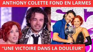 ANTHONY COLETTE FOND EN LARMES APRÈS SA VICTOIRE AVEC NATASHA STPIER  UNE VICTOIRE DANS LA DOULEUR [upl. by Layney]