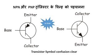 NPN and PNP transistor symbol confusion clear II Aniruddh Sharma II In Hindi [upl. by Emmalyn]