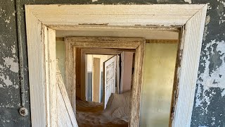 Kolmanskop ghost town Namibia  Biosphere Aura in the kitchen with the candlesticks [upl. by Laney]