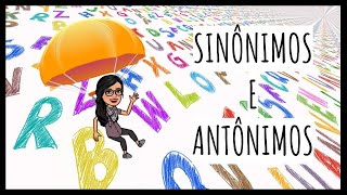 SINÔNIMOS E ANTÔNIMOS [upl. by Ymer]