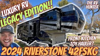 2024 Riverstone Legacy 42FSKG  Luxury Front Kitchen RV  Toy Hauler [upl. by Lesab745]