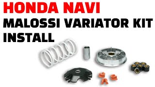 Honda Navi Malossi Variator Kit  CVT upgrade [upl. by Odlawso730]