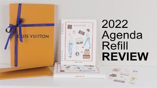 Louis Vuitton 2022 Office Weekly Agenda Refill UNBOXING and REVIEW [upl. by Adahs]