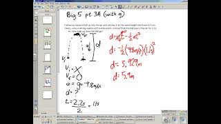 How to videos Big 5 Kinematics pt 3A with g [upl. by Gosselin]