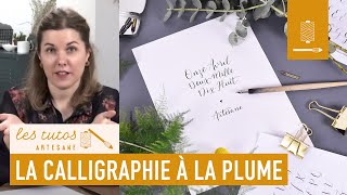 TUTO  Les bases de la calligraphie à la plume avec Noëlie Eternot sur Artesanecom [upl. by Ecnaret]