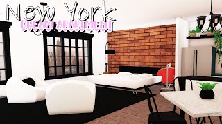 Building My DREAM New York Apartment In Bloxburg Roblox [upl. by Zacherie]